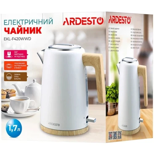 Електрочайник Ardesto EKL-F420WWD - зображення 4