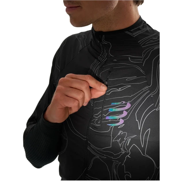 Куртка Compressport Hurricane Windproof Jacket Aurora Mns black/aurora L (100086156) - Фото 4 Куртка Compressport Hurricane Windproof Jacket Aurora Mns black/aurora L (100086156) - изображение 4