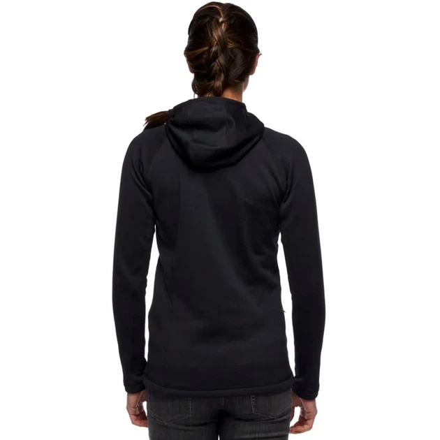 Фліс Black Diamond Factor Hoody Wmn Black L (100079924) - Фото 2 Фліс Black Diamond Factor Hoody Wmn Black L (100079924) - изображение 2