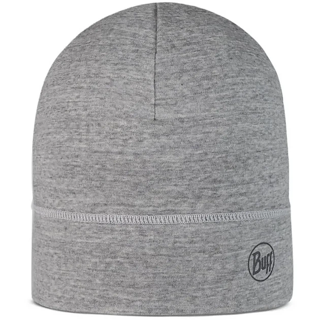 Шапка Buff Lightweight Merino Wool Hat Solid light grey Uni (100006430) - Фото 1 Шапка Buff Lightweight Merino Wool Hat Solid light grey Uni (100006430) - изображение 1
