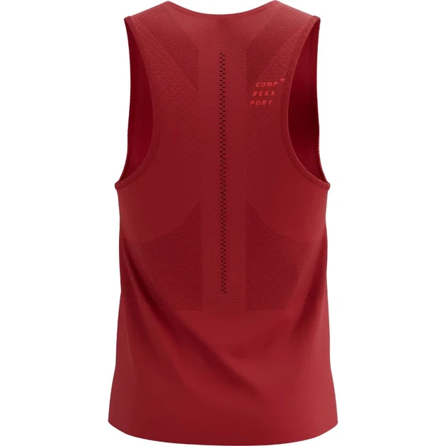 Майка чоловіча спортивна для бігу тренувань облягаюча Compressport Pro Racing Singlet M Samba red XL (100078224) - Фото 2 Майка чоловіча спортивна для бігу тренувань облягаюча Compressport Pro Racing Singlet M Samba red XL (100078224) - зображення 2