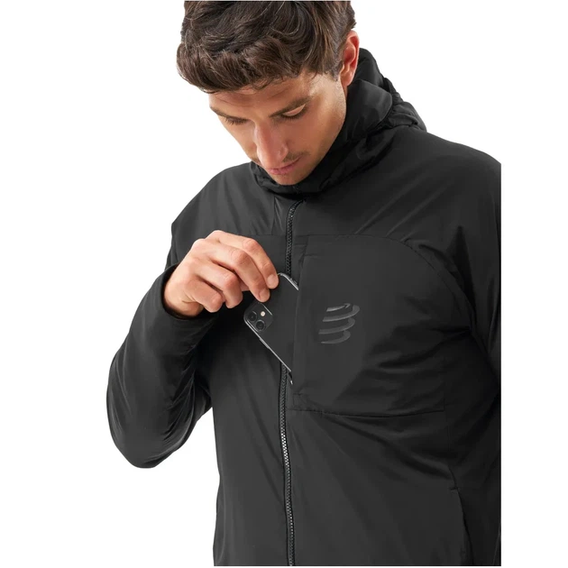 Куртка Compressport Into the Wool Jacket 2.0 Mns Black XL (100086158) - Фото 4 Куртка Compressport Into the Wool Jacket 2.0 Mns Black XL (100086158) - зображення 4