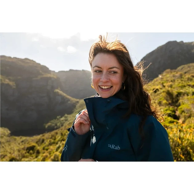 Куртка Rab Downpour Jacket Wmn tempest blue XS (100084269) - зображення 2