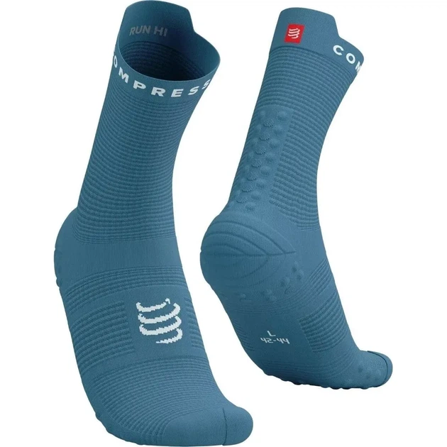 Носки для бега на длинные дистанции Compressport Pro Racing Socks V4.0 Run High Niagara blue/white XL (100032944) - Фото 1 Носки для бега на длинные дистанции Compressport Pro Racing Socks V4.0 Run High Niagara blue/white XL (100032944) - изображение 1
