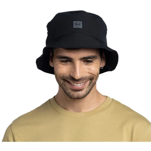 Панама Buff Adventure Bucket Hat Solid black L/XL (100080690) - Фото 5 Панама Buff Adventure Bucket Hat Solid black L/XL (100080690) - изображение 5