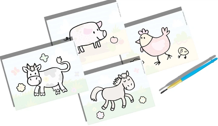 Kolorowanka wodna SES Creative My Farma (8710341144555) - obraz 2