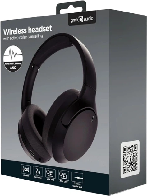 Słuchawki Gembird BHP-ANC-01 Black - obraz 2