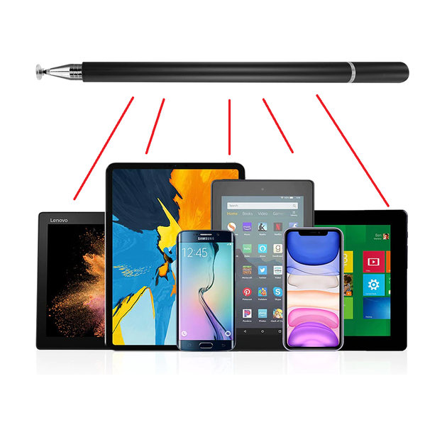 Универсальный стилус Pencil Magnet черный карандаш-ручка для всех сенсорных экранов Android iOS Windows - Фото 2 Универсальный стилус Pencil Magnet черный карандаш-ручка для всех сенсорных экранов Android iOS Windows - изображение 2