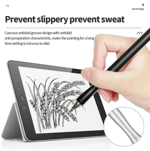 Универсальный стилус Pencil Premium для всех сенсорных экранов, черный карандаш-ручка для Android iOS Windows - изображение 4