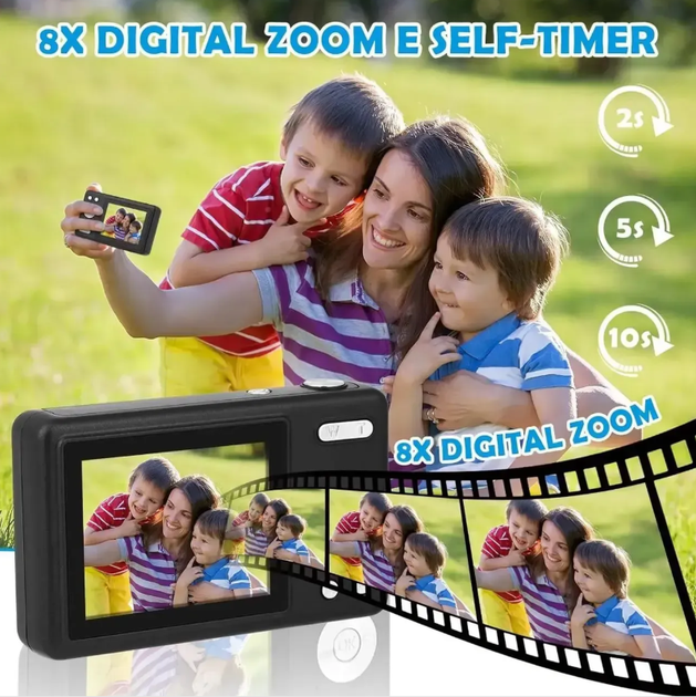 Цифровая камера Euakee Digital Camera 2.7K 48MP - изображение 3