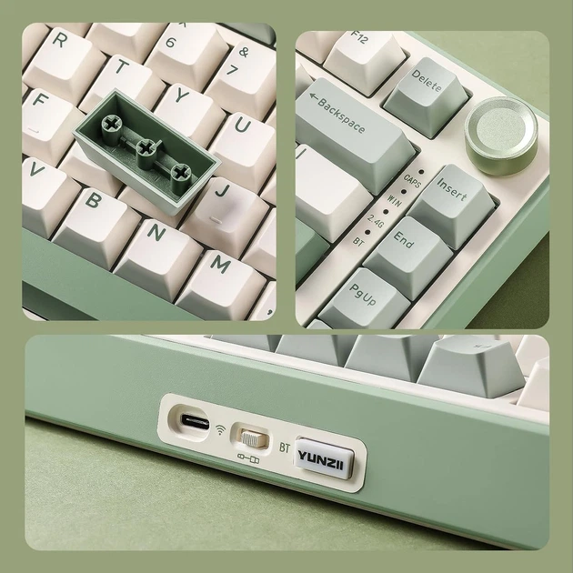 Беспроводная механическая клавиатура YUNZII B75 PRO 75% - изображение 4