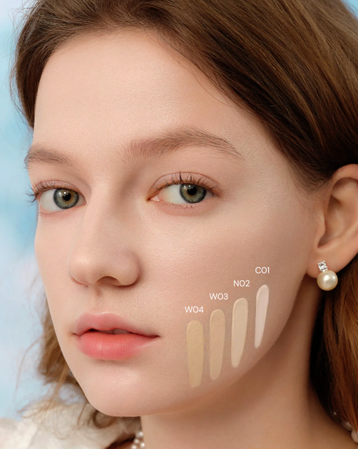 Рефил кушон-тонального крема Flower Knows (Флавер Ноуз) Bunny Garden Cushion Cream Foundation Refill 16 г — оттенок W03 Cream Beige - изображение 4