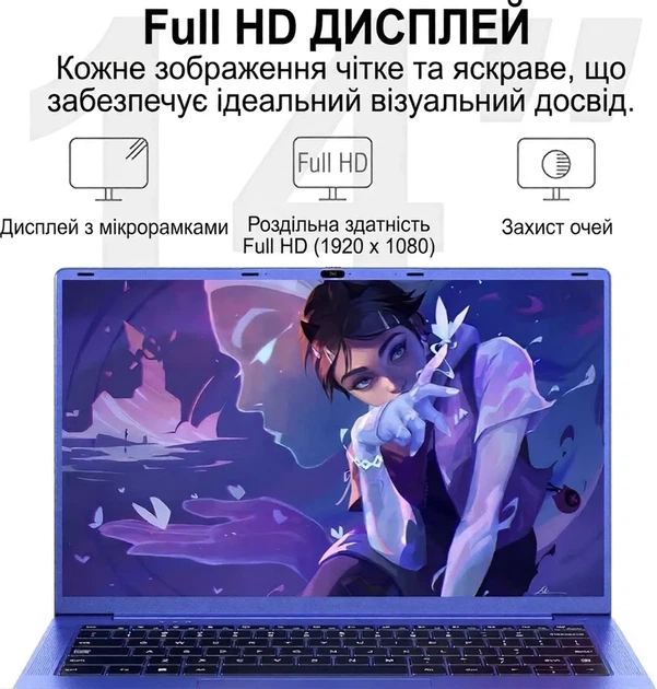 Ноутбук 14" Ruzava RK70 Intel Celeron N5095A RAM 8GB SSD 256GB Windows 11 (UKR) - Фото 3 Ноутбук 14" Ruzava RK70 Intel Celeron N5095A RAM 8GB SSD 256GB Windows 11 (UKR) - изображение 3