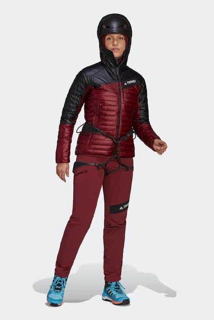 Жіночі пухові куртки TERREX Techrock Down Hooded Jacket червоний з чорним S - Фото 3 Жіночі пухові куртки TERREX Techrock Down Hooded Jacket червоний з чорним S - зображення 3
