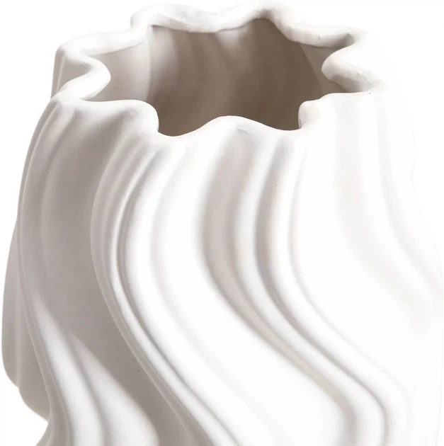 Ваза Homla Salana хвиляста біла 16x15x26 см (5906496765551) - зображення 2