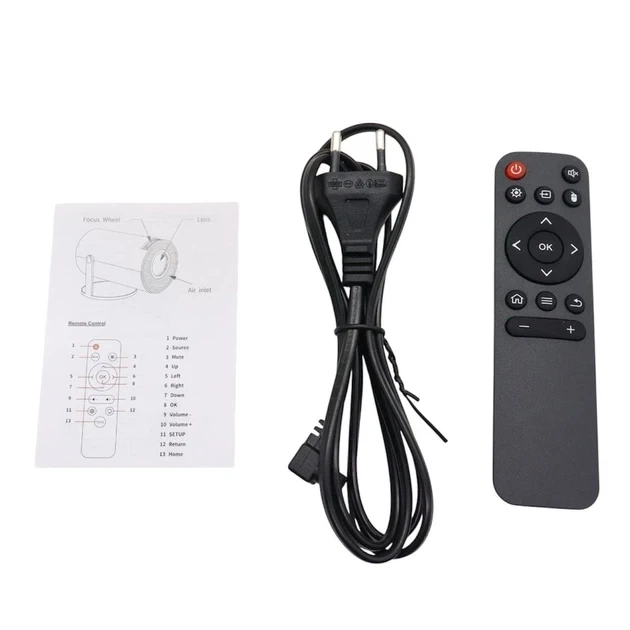 Портативний проектор Android 11 Wi-Fi White 720P UKC (8829) - зображення 4