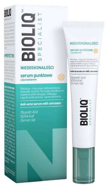 Serum do twarzy Bioliq Specialist Anti-acne Punktowe z korektorem 10 ml (5902802700414) - Zdjęcie 1 Serum do twarzy Bioliq Specialist Anti-acne Punktowe z korektorem 10 ml (5902802700414) - obraz 1