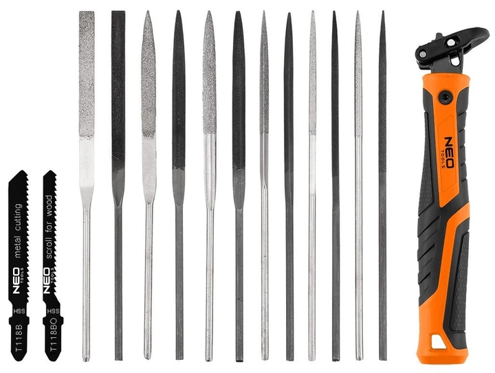 Тримач для пилок для хвойних дерев Neo Tools 44-653 набір 14+1 (5906692022991) - зображення 7