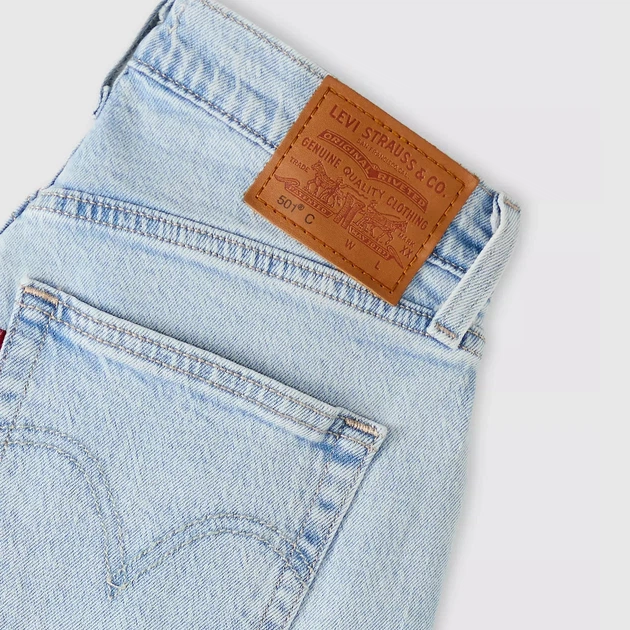 Jeansy regular fit damskie Levi`s 501 Curve Lightweight 0066J-0000 W28L32 Błękitne (5401187797045) - obraz 7
