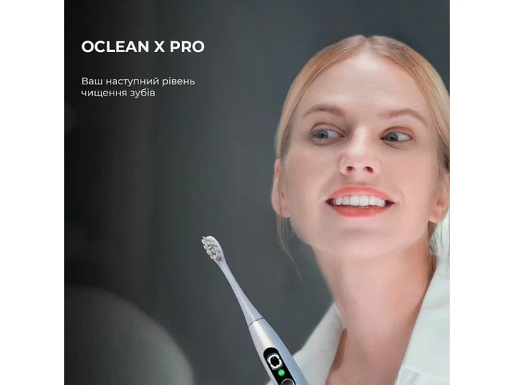Електрична зубна щітка Oclean X Plus Pro Digital Silver (6970810556179) - изображение 5
