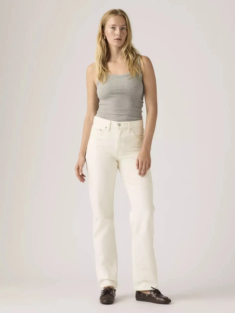 Jeansy regular fit damskie Levi`s Easy Dad 005DC-0003 W29L30 Białe (5401187889993) - obraz 3