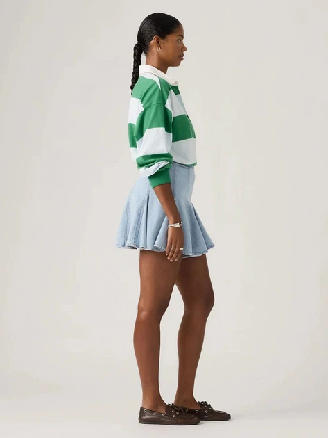 Spódnica damska jeansowa mini Levi`s Godet Mini Skirt 005DV-0005 29 Błękitna (5401187793528) - obraz 5