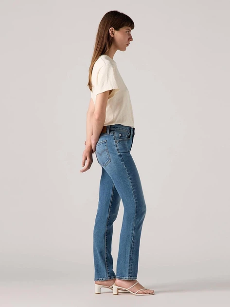 Джинси Slim Fit жіночі Levi`s 724 High Rise Straight 18883-0385 W25L30 Сині (5401157957288) - зображення 5