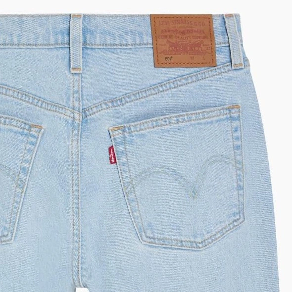 Jeansy regular fit damskie Levi`s 501® Crop 36200-0326 W27L30 Błękitne (5401157239476) - obraz 8