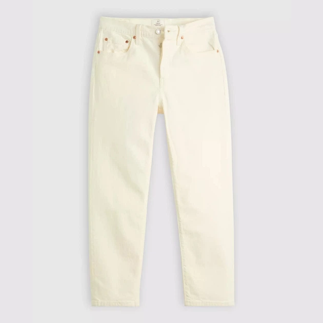 Jeansy regular fit damskie Levi`s 501® Crop 36200-0374 W30L28 Białe (5401187410173) - obraz 7