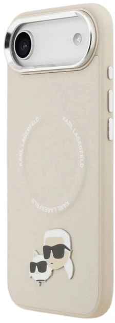 Панель Karl Lagerfeld Karl & Choupette Pins MagSafe для Apple iPhone 17 Air Beige (3666339495145) - зображення 2