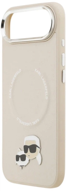 Панель Karl Lagerfeld Karl & Choupette Pins MagSafe для Apple iPhone 17 Air Beige (3666339495145) - зображення 5