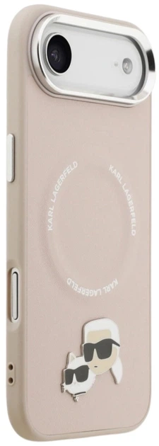 Панель Karl Lagerfeld Karl & Choupette Pins MagSafe для Apple iPhone 17 Air Pink (3666339495466) - зображення 4