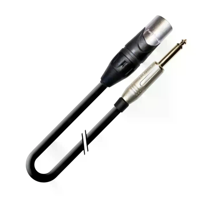 Переходной кабель 6.3 мм mono Jack XLR3 штекер 50 см медь металл для передачи аудиосигнала - Фото 3 Переходной кабель 6.3 мм mono Jack XLR3 штекер 50 см медь металл для передачи аудиосигнала - изображение 3