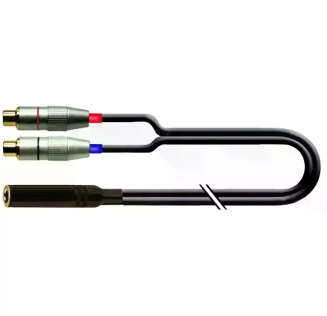 Переходный аудиокабель Jack 6.30 5 м диаметр 4.8×9.0 мм stereo гнездо на 2 RCA гнезда - изображение 7