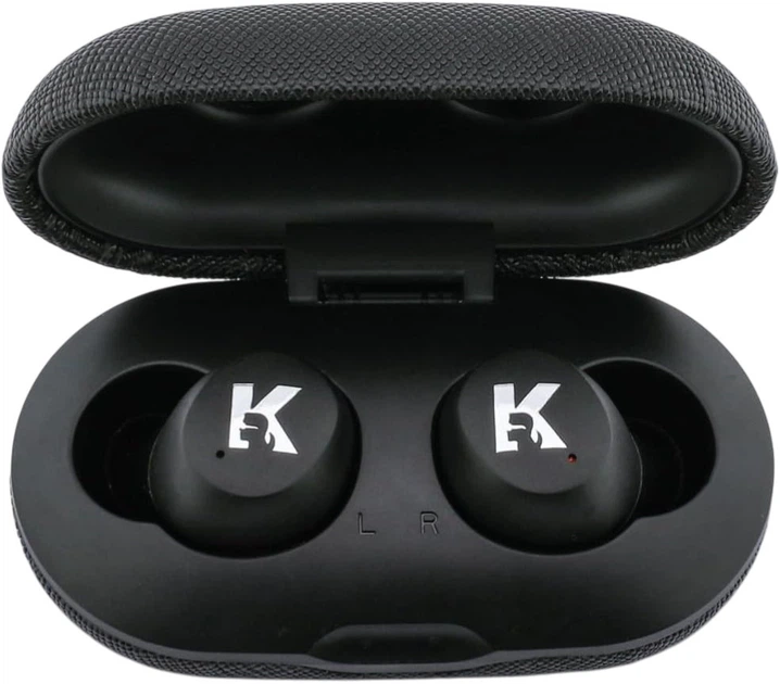 Słuchawki Karl Lagerfeld Saffiano Logo ENC Black (3666339609962) - obraz 2