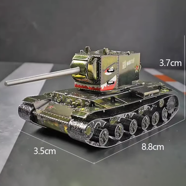 Конструктор металлический Shupin танк "KV-2 (ZiS-6)" (цветной) - Фото 6 Конструктор металлический Shupin танк "KV-2 (ZiS-6)" (цветной) - изображение 6
