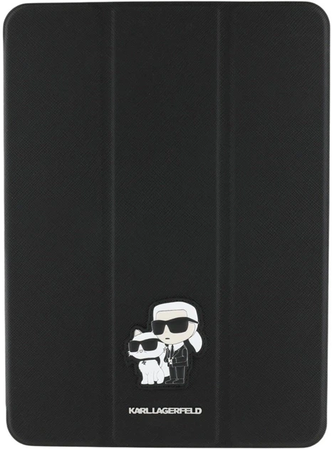 Etui z klapką Karl Lagerfeld Saffiano Magnetic Karl & Choupette do Apple iPad Air 13" 2024 Black (3666339388058) - obraz 2