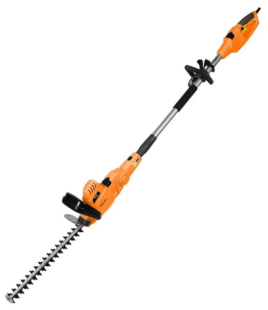 Садовий інструмент Neo Tools 04-634 2 в 1 з телескопічною штангою ланцюгова пилка 750 Вт 250 мм + ножиці для живоплоту 550 Вт 460 мм (5907558478037) - зображення 2