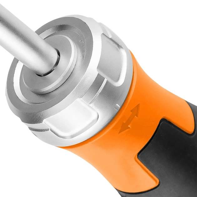 Wkrętak Neo Tools 04-242 z grzechotką i zestawem bitów 12 szt (5906692024278) - obraz 5