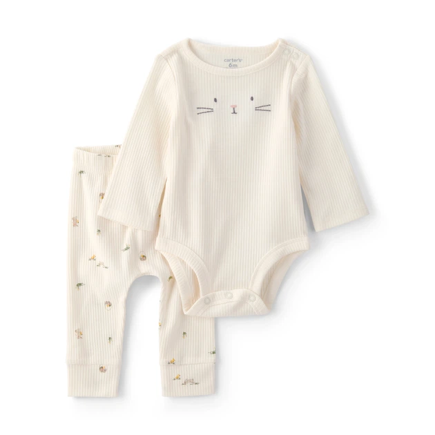 Комплект Carter's 2в1 боді, легінси унісекс 81-86 см (1U606510_24M) - Фото 1 Комплект Carter's 2в1 боді, легінси унісекс 81-86 см (1U606510_24M) - зображення 1