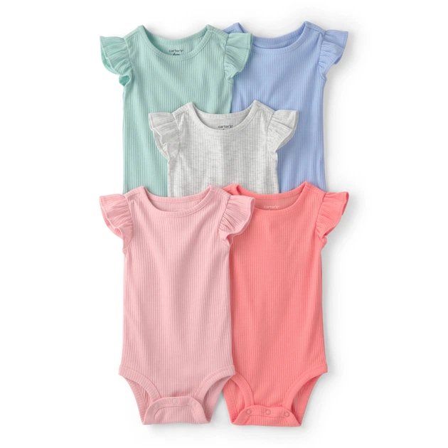 Комплект боді Carter's 5в1 для дівчинки 69-72 см (1U627010_9M) - Фото 1 Комплект боді Carter's 5в1 для дівчинки 69-72 см (1U627010_9M) - зображення 1
