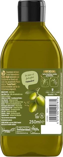 Гель для душу Nature Box Mit Oliven - Duft Duschgel 250 ml - зображення 3