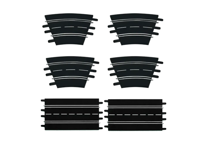 Zestaw torów z łukami i standardowymi prostymi Carrera EVO/D132/D124 26955 (4007486269552) - obraz 2