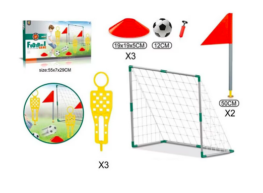 Набір для гри у футбол Icom з м'ячем і воротами (6927223575082) - зображення 2