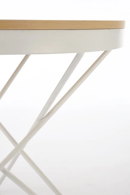 Ława Halmar LEILA Naturalny / biały Styl loftowy (V-CH-LEILA-LAW-NATURALNY/BIAŁY) (5905248136854) - obraz 5