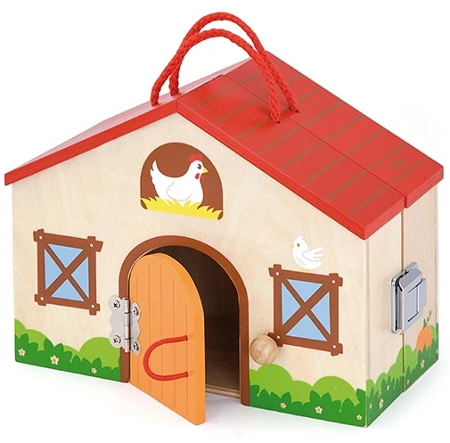 Ігровий набір Viga Дерев'яна ферма у валізі (6934510516185) - зображення 2