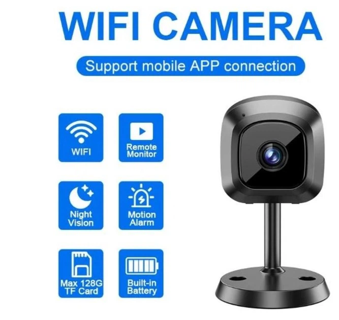 Аккумуляторная мини камера видеонаблюдения Wi-Fi FullHD 1728x1296 WIFI Camera IP 4672 5 Мп - изображение 4
