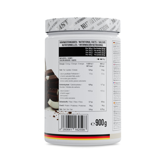 Яичный протеин MST egg white protein 900 грамм со вкусом шоколад-кокос, mst яичный протеин, альбумин - изображение 2