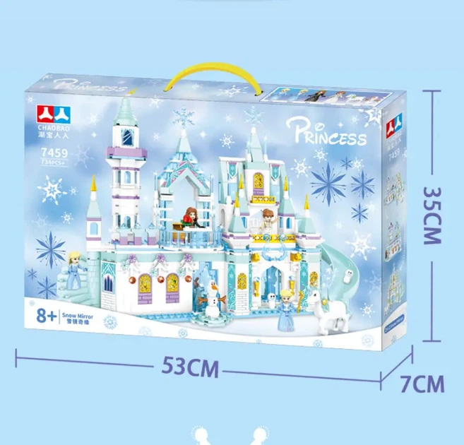 Большой детский конструктор замок Принцесса Frozen Princess дворец Эльза DK (7153ДК) - Фото 3 Большой детский конструктор замок Принцесса Frozen Princess дворец Эльза DK (7153ДК) - изображение 3