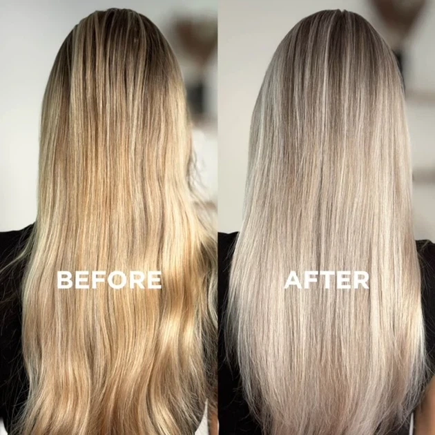 Зволожувальний відтінковий шампунь для світлого волосся La'dor Ash Silver Shampoo 300ml - Фото 2 Зволожувальний відтінковий шампунь для світлого волосся La'dor Ash Silver Shampoo 300ml - зображення 2